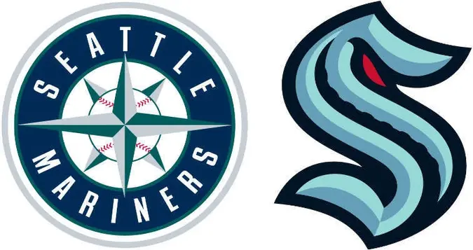 Seattle Mariners & Kraken Logos